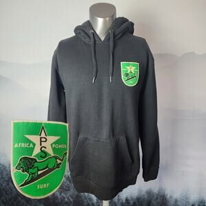 Vans Surf x Mami Wata "Africa Power Surf" Black Fleece Hoodie | Men's Medium